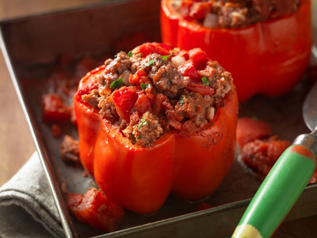 sloppy joe stuffed peppers