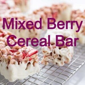 low carb cereal bar recipe