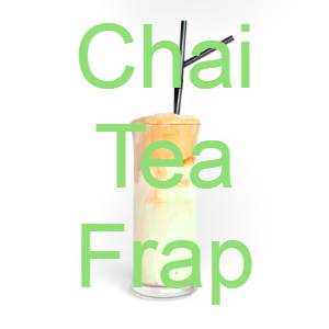 low carb chai tea frap