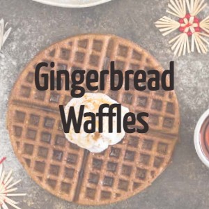 high protein gingerbread waffles