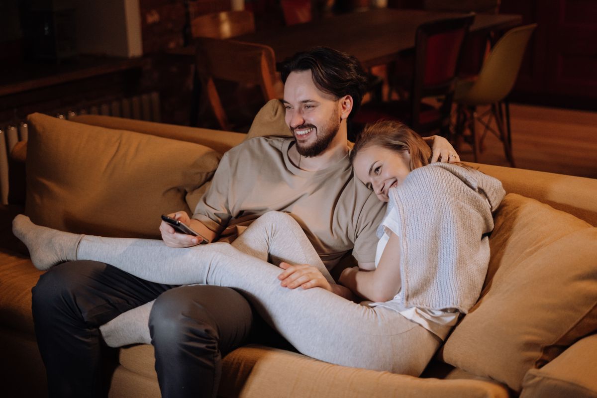 Relaxed couple together at home — testosterone therapy and fertility